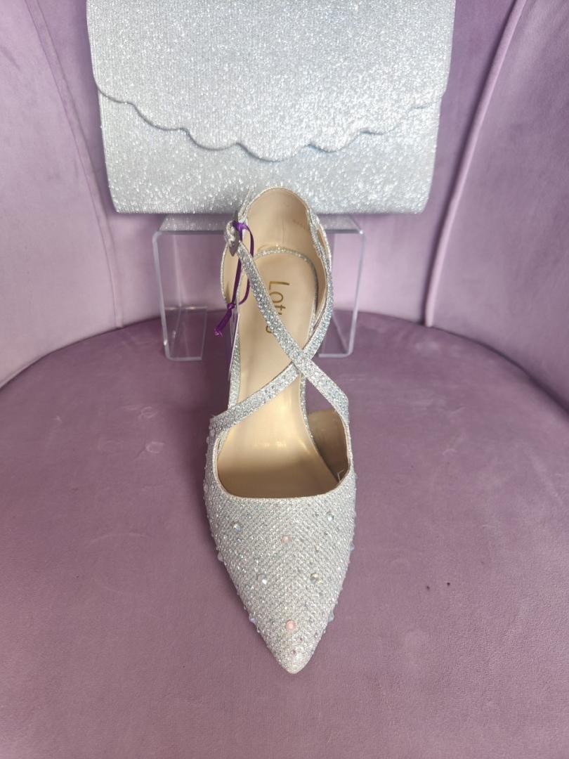 Buy the silver Lotus ladies' Panache court shoes online